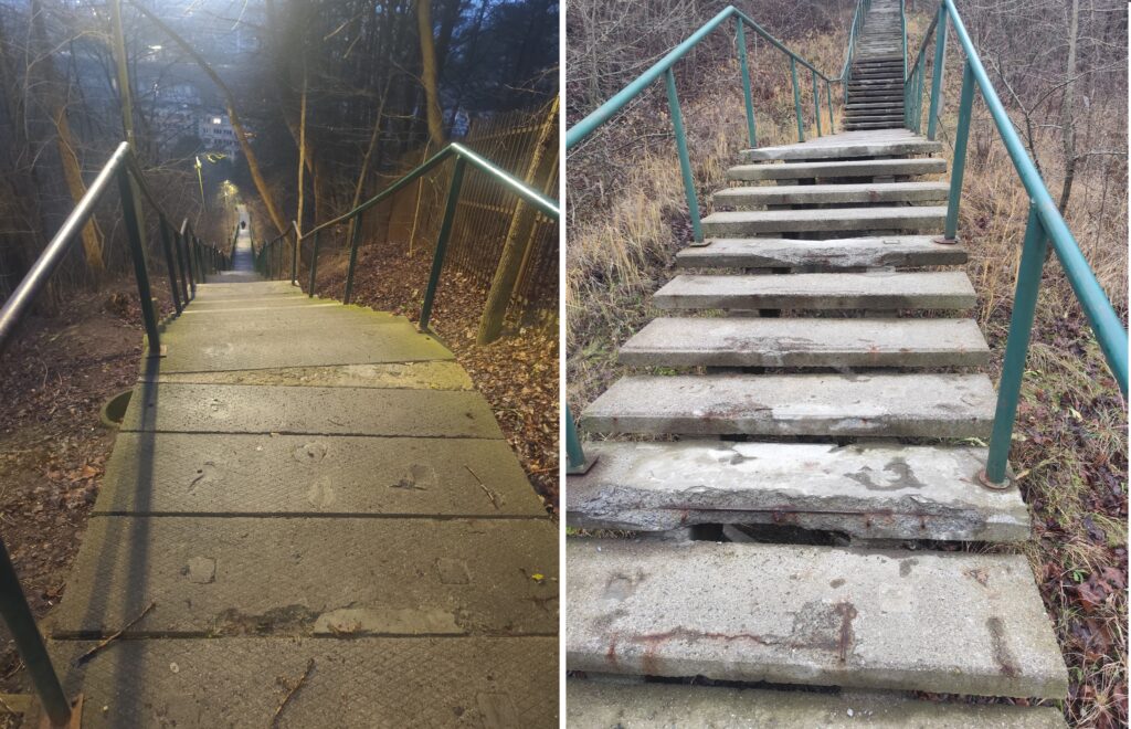 Kauno miesto savivaldybė Ties Kauno klinikomis pradedamas laiptų remontas